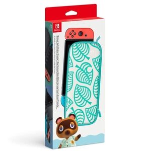 Nintendo Switch Animal Crossing Aloha Carrying Case Screen Protector NEW
